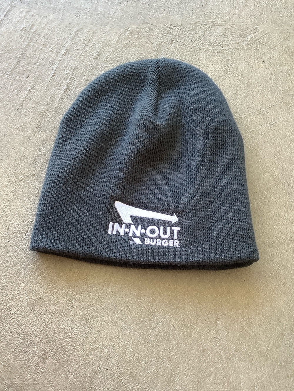 In-n-out burger grey knit beanie hat